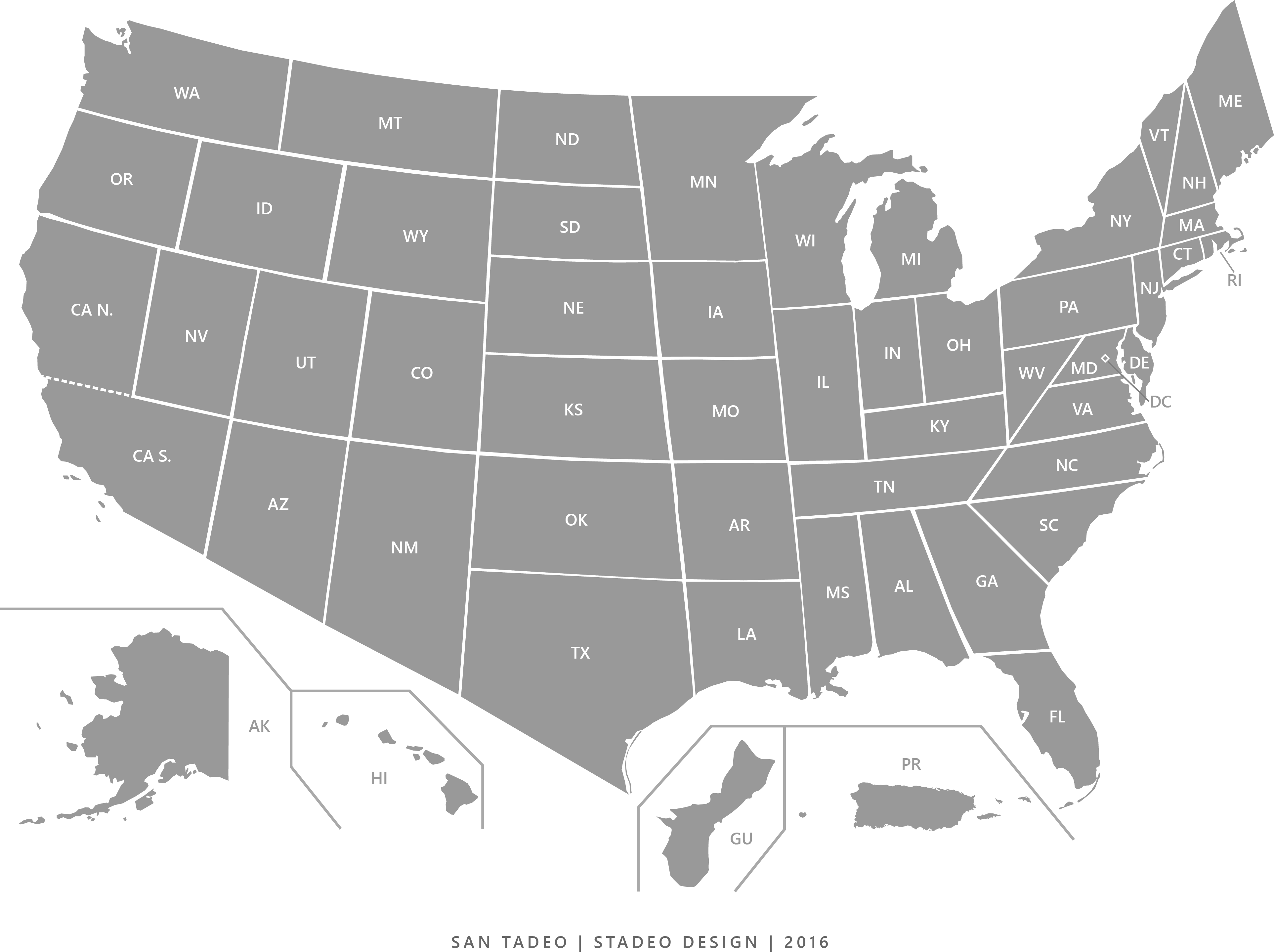 Us-mexican Border - Corporal Punishment States (3851x2886), Png Download