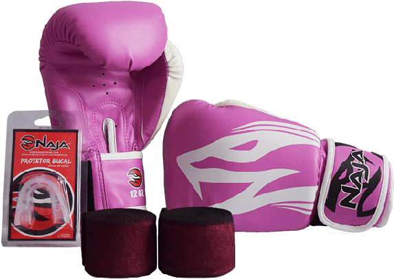 Boxing Combo Pink - Tornozeleira Muay Thai (600x431), Png Download
