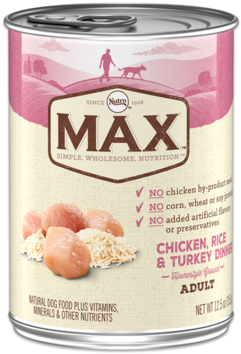 Chicken, Rice & Turkey Dinner For Adult Dogs - Nutro Max Dog Food, Adult, Chicken, Rice (376x376), Png Download