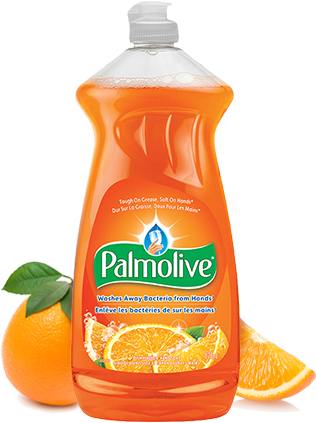 Ultra Palmolive* Antibacterial Dish Liquid - Palmolive Dish Liquid Orange (323x446), Png Download