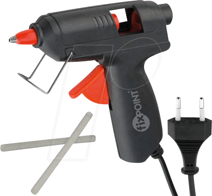 Hot Glue Gun For 7/8 Mm Sticks, 10 W Fixpoint - Fixpoint Hot Glue (415x384), Png Download