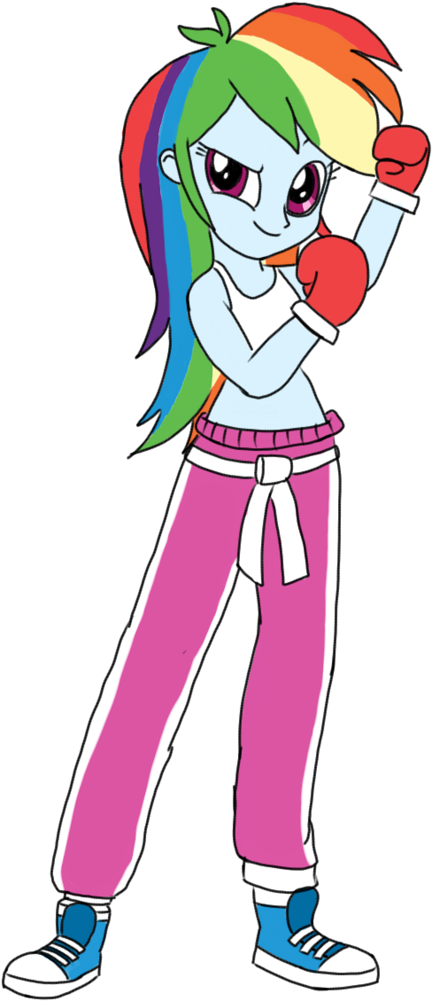 Toyminator900, Boxing Gloves, Clothes, Converse, Equestria - Rainbow Dash Boxing Glove Equestria Girls (720x1280), Png Download
