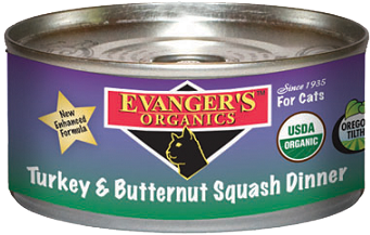 Evanger's Organic Turkey And Butternut Squash Dinner - Evangers Original Turkey & Butternut Squash Cat (360x450), Png Download