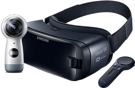 Samsung Gear Vr - Samsung Gear Vr With Controller (488x488), Png Download