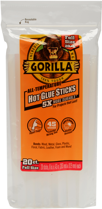 Gorilla Hot Glue Sticks - Gorilla Glue (696x696), Png Download