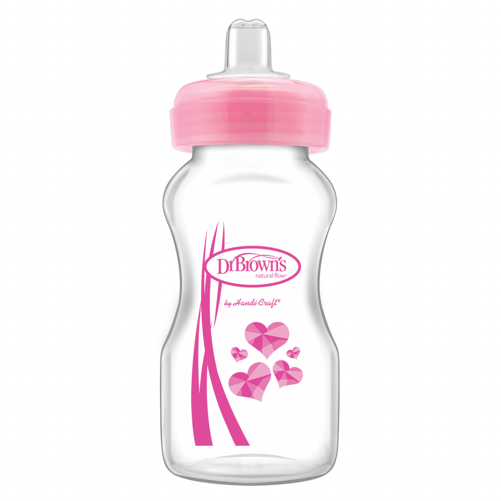 The 2 In 1 Transition Bottle Kit Is Dishwasher And - Dr. Brown's Natural Flow 9 Oz Glass Bottles (1024x1024), Png Download
