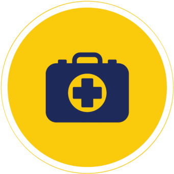 Salud - Luggage Hospital Icon Png (350x350), Png Download