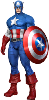 Marvel Heroes-marvel Captain America Artset Tin - Capitan America Comic Png (266x372), Png Download