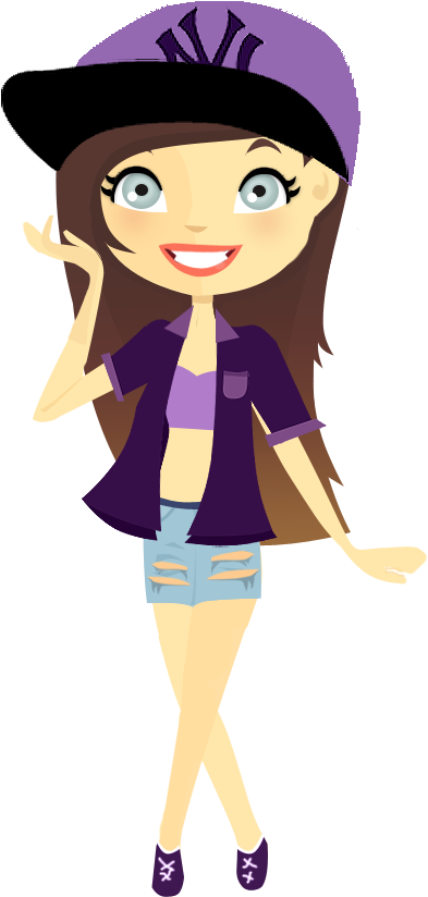 Muñequitas Amigas Png Hipster - Chicas Hipster Dibujo Png (523x896), Png Download
