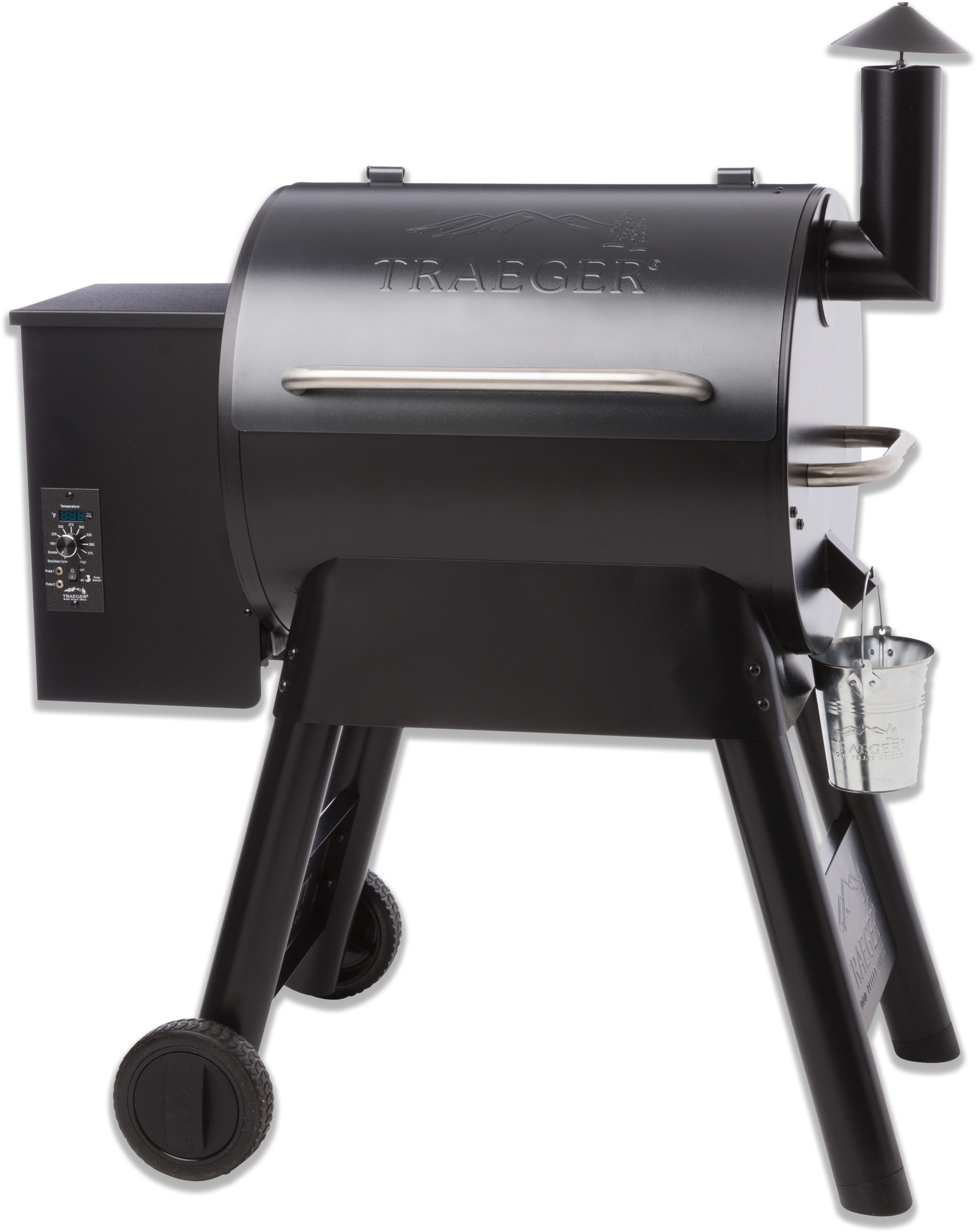 Freezer-fillers - Smokers - Traeger Wood Pellet Smokers - Pro Series 22 - (3000x3800), Png Download