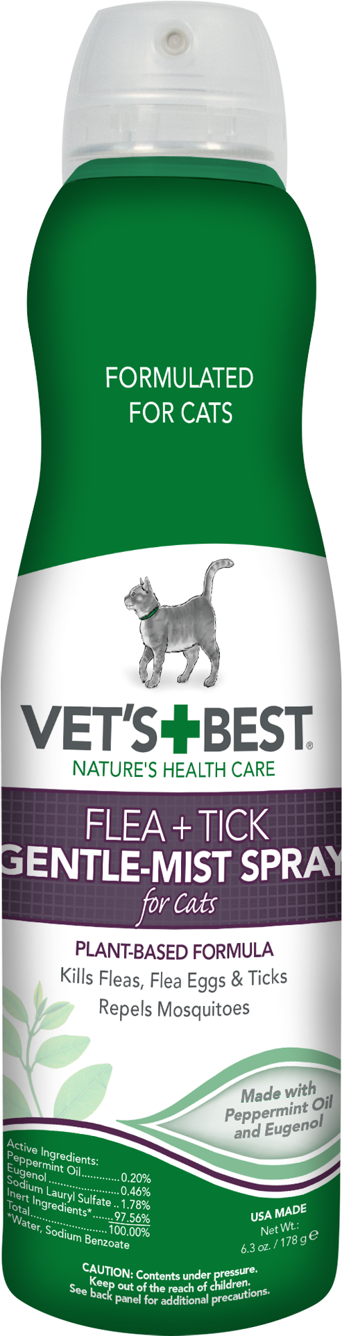 Vet's Best Flea And Tick Gentle-mist Spray For Cats, - Vet's Best Feline Urinary Tract Support, 60 Chewable (2000x2000), Png Download
