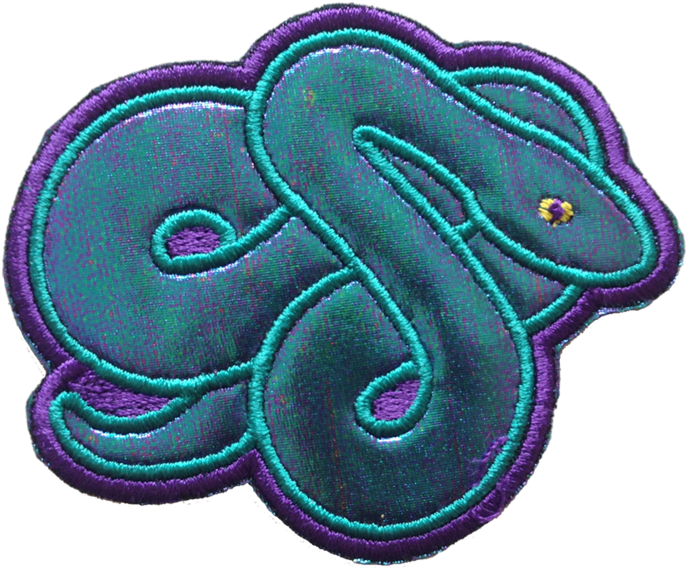 Small Iridescent Snake Patch (1000x750), Png Download