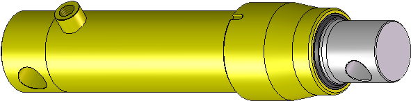 Single Acting Standard Cylinders - Cilindros Hidraulicos Simple Efecto (800x268), Png Download