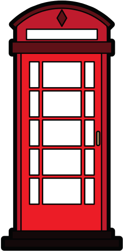 Phone Booth Clipart Transparent - Phone Booth London Clipart (550x550), Png Download