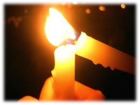 Candle-softened - Christmas Eve Service (540x404), Png Download