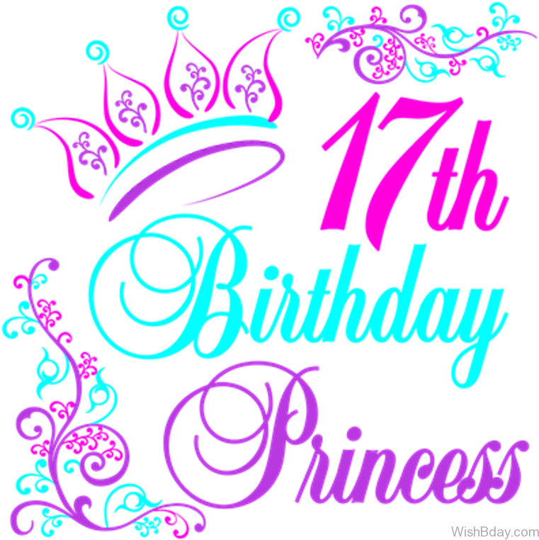 Seventeenth Birthday Princess - Happy 8th Birthday My Princess (768x768), Png Download