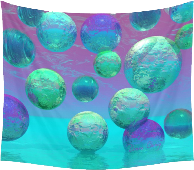 Ocean Dreams, Aqua And Indigo Seascape Universe - Aqua And Violet (700x700), Png Download