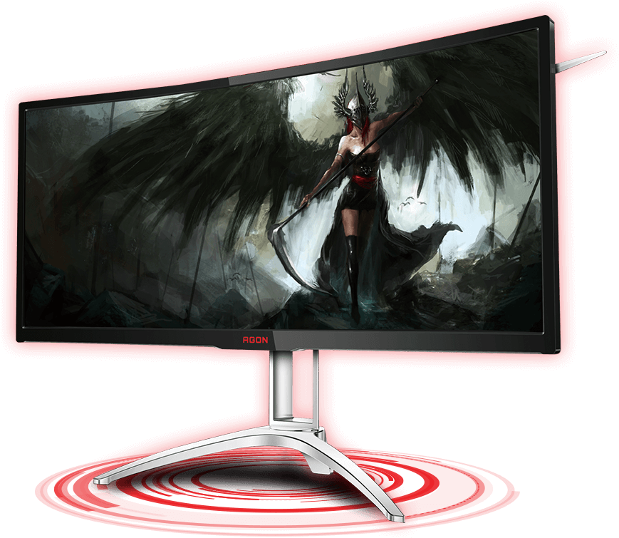 Apart From The Improved Refresh Rate From Its Predecessors, - Aoc Agon Ag352ucg6 Black Edition (875x759), Png Download