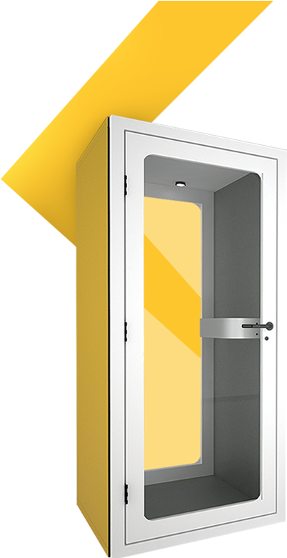Home Acoustic Office Pods & Meeting Booths - Revolving Door (803x780), Png Download