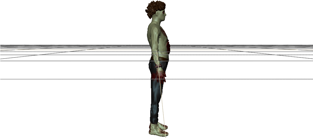Zombie Image 4 - Standing (1051x595), Png Download