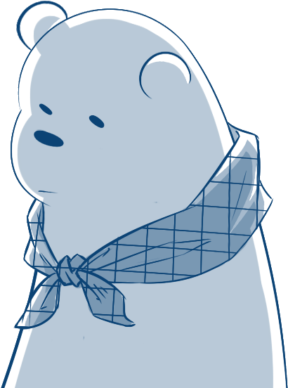 Ice Polar Bear , - Cartoon (800x700), Png Download