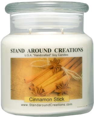 Cinnamon Stick Apothecary 16-oz - Stand Around Creations Island Coconut (white) Apothecary (320x400), Png Download