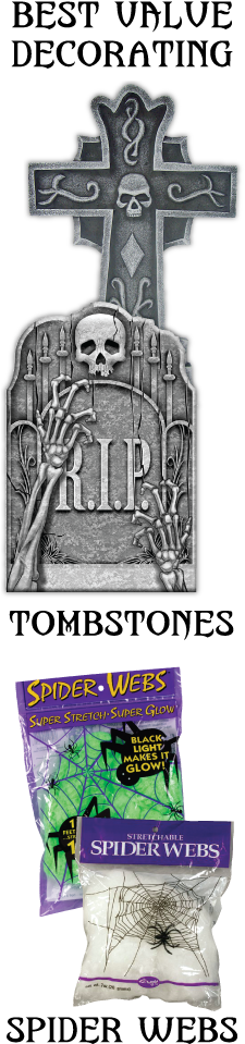 Right Halloween Decor - Ghost Arms Cemetery Tombstone (225x978), Png Download