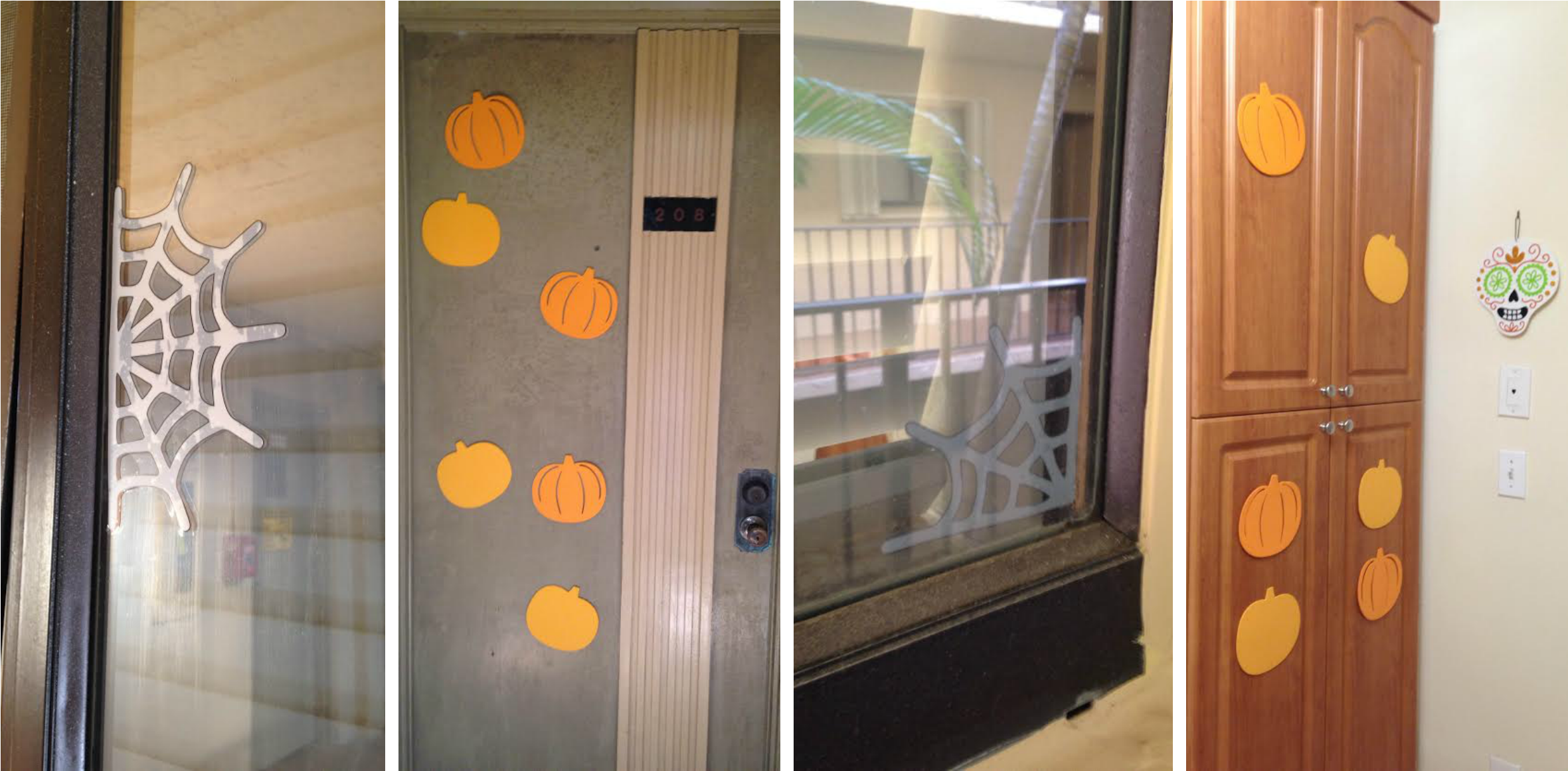 Halloween Decorations Collage - Sliding Door (2400x1200), Png Download