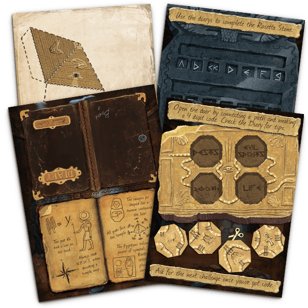 Lost Mummy Puzzle Cards - Lost Mummy Escape Room (600x600), Png Download