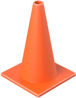 General Purpose Traffic Cones - Orange Construction Cone Clip Art (360x360), Png Download