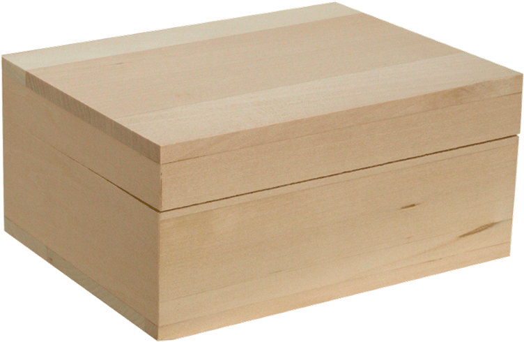 Unfinished Large Wood Box (800x524), Png Download