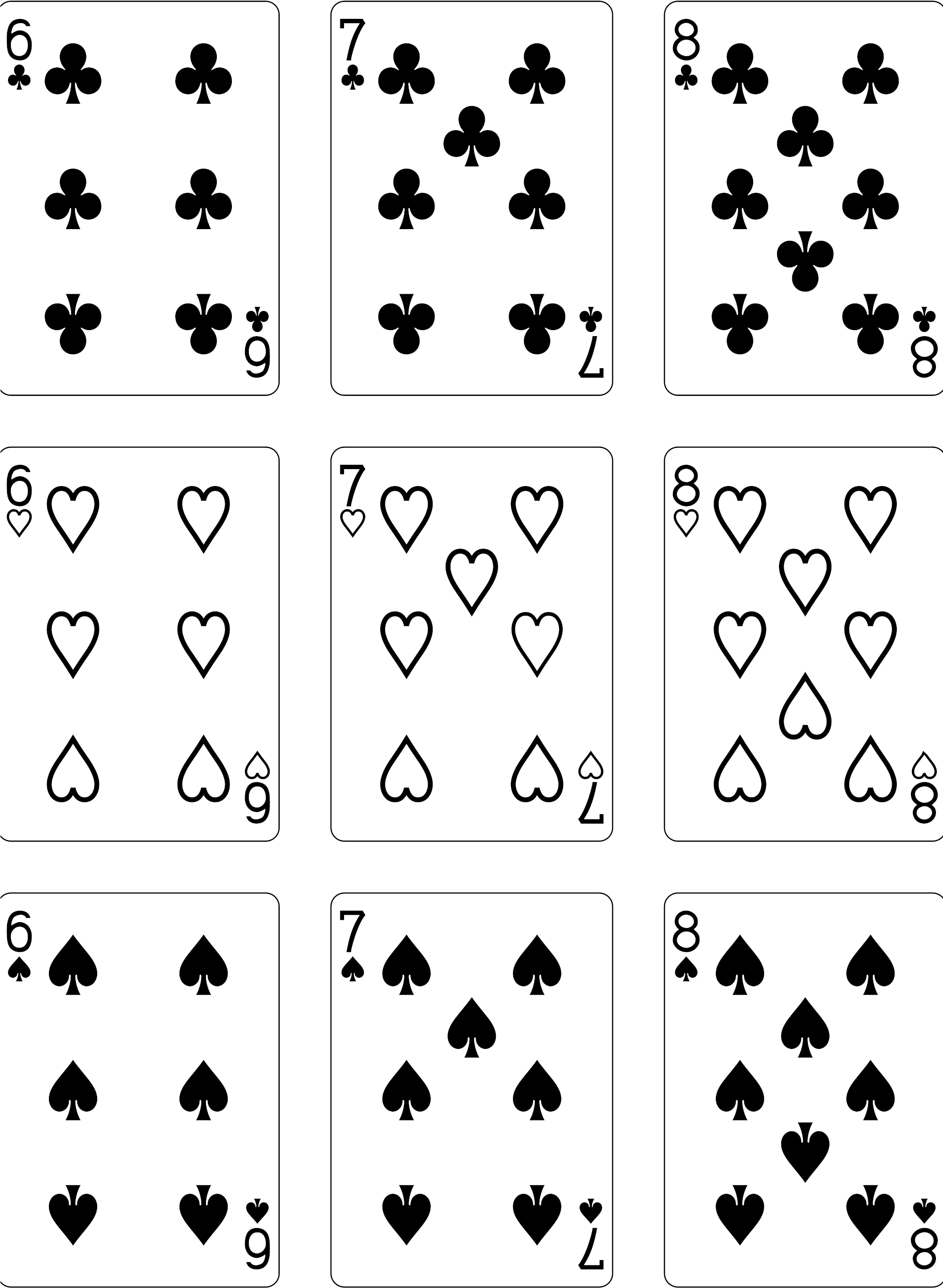 Open - Liberty Playing Cards Jumbo Index (2000x2828), Png Download