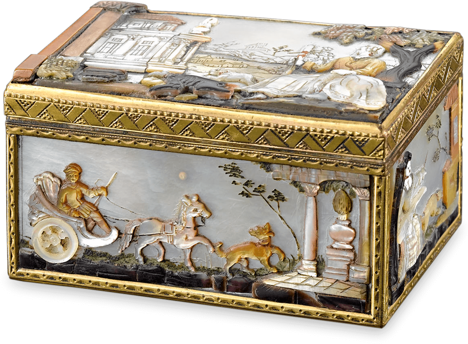 Antique Snuff Box, Antique Gold Box, Antique German - Snuff Box (1750x1750), Png Download