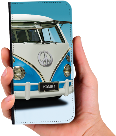 Kombi Van Illustration Pu Leather Wallet For Iphone - قیمت ون فولکس واگن (600x600), Png Download