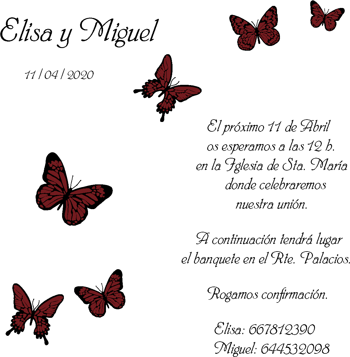 Invitación - Papilio (1500x1912), Png Download