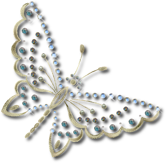 Mariposas Decoradas Con Piedras (564x555), Png Download