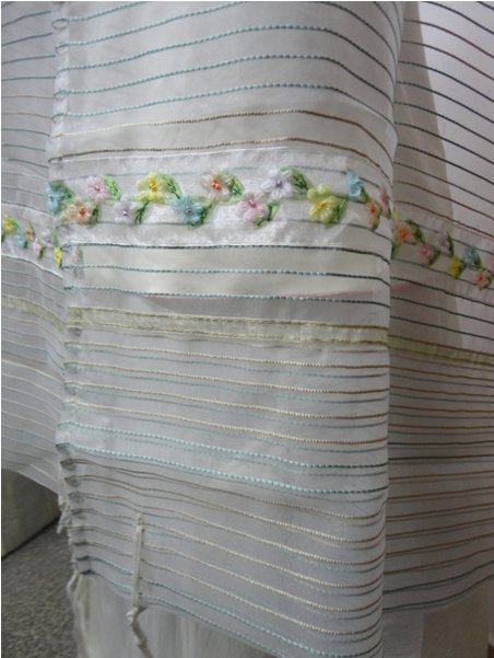 Women's Tallit Set - Floral Design (600x600), Png Download