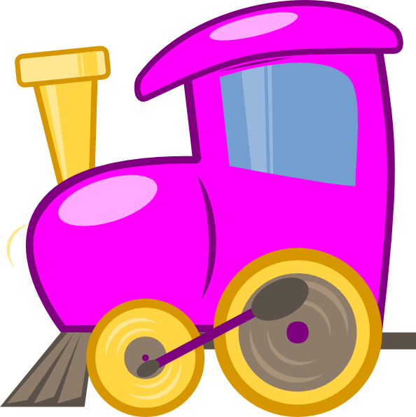 Loco Train Clip Art - Train Clip Art Toy (594x595), Png Download