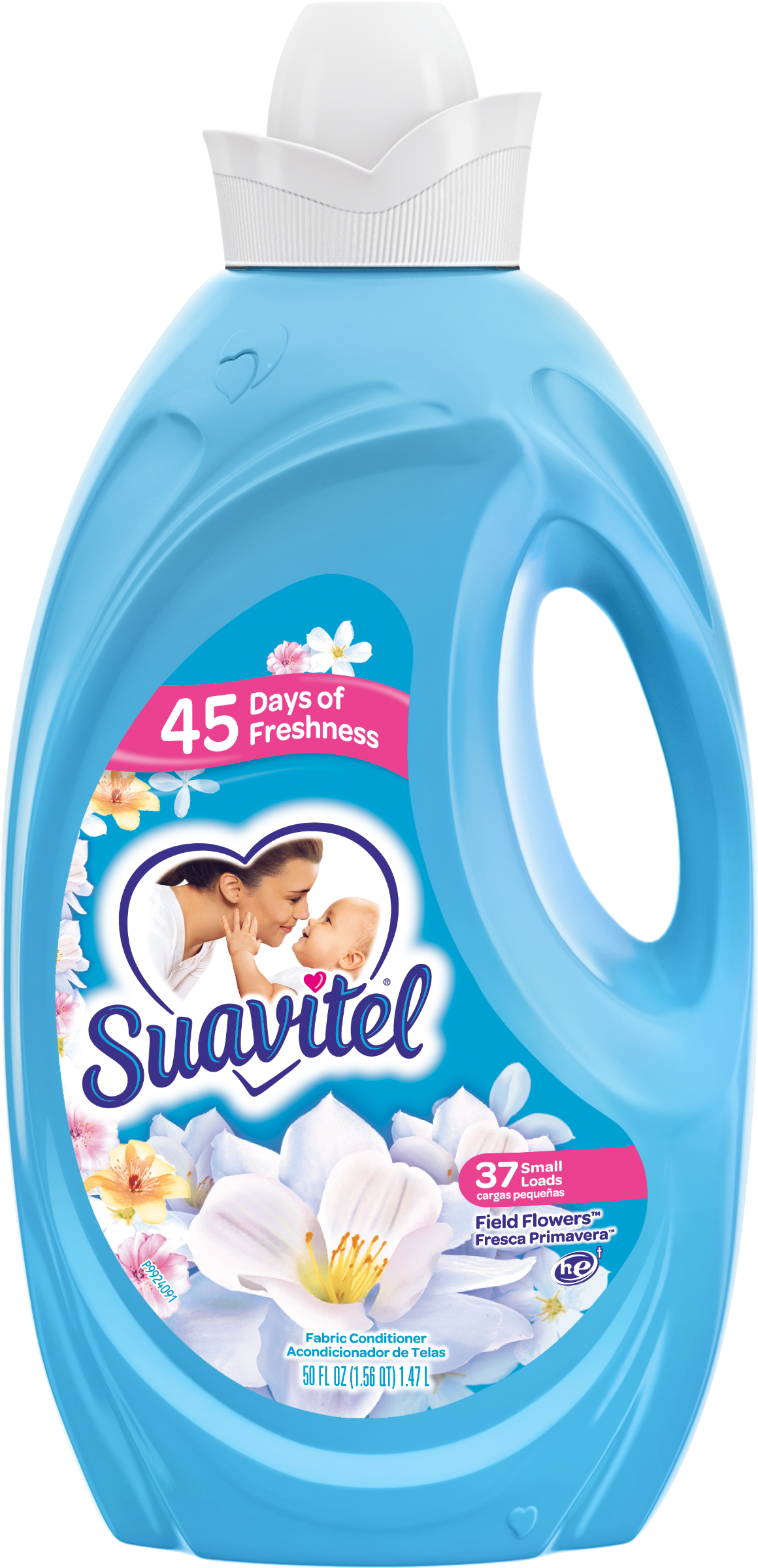 Suavitel Liquid Fabric Softener Conditioner, Field - Suavitel 50 Oz (2500x2500), Png Download