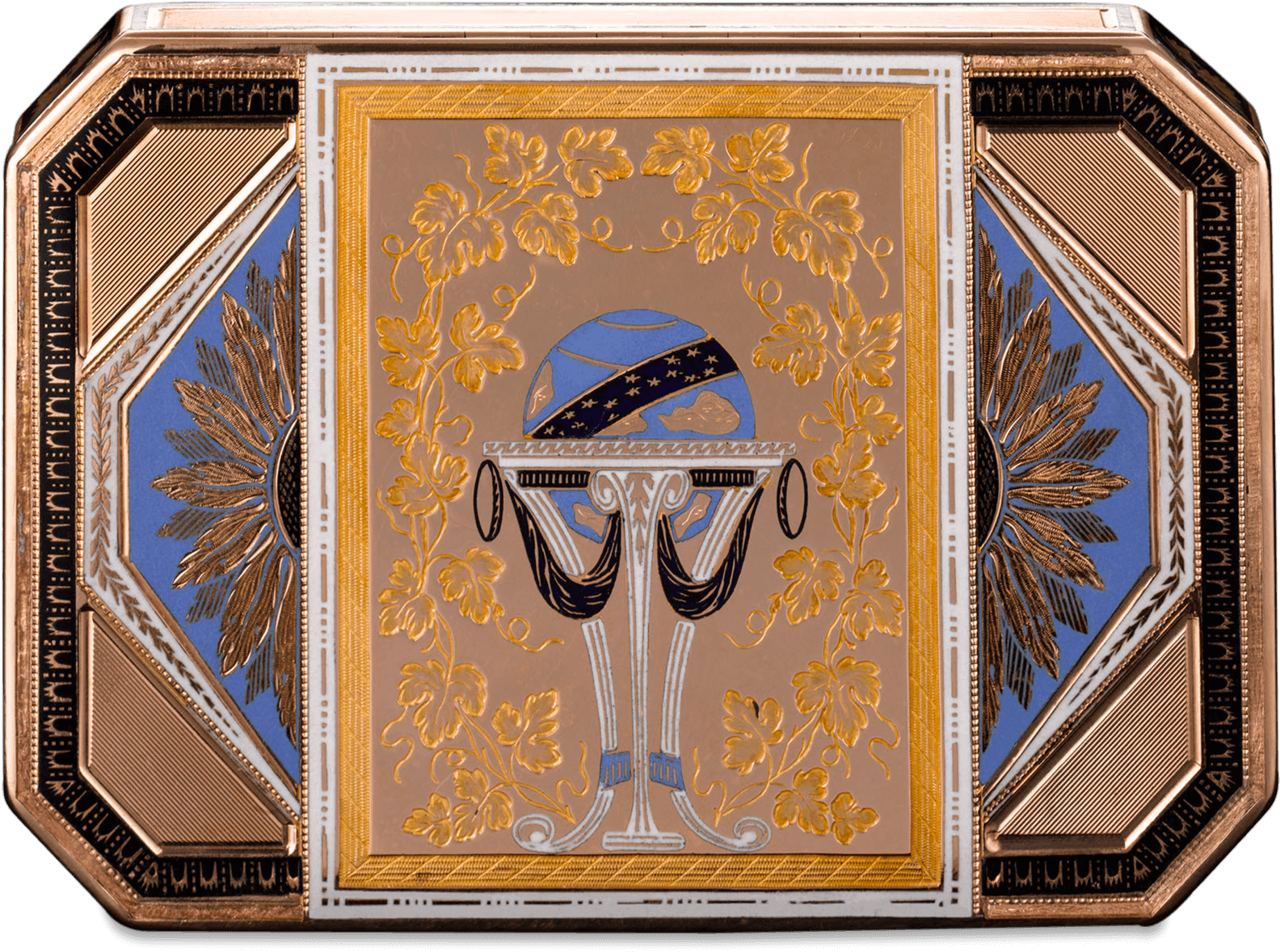 Octagonal Empire Period Enamel Gold Box - Picture Frame (1750x1750), Png Download