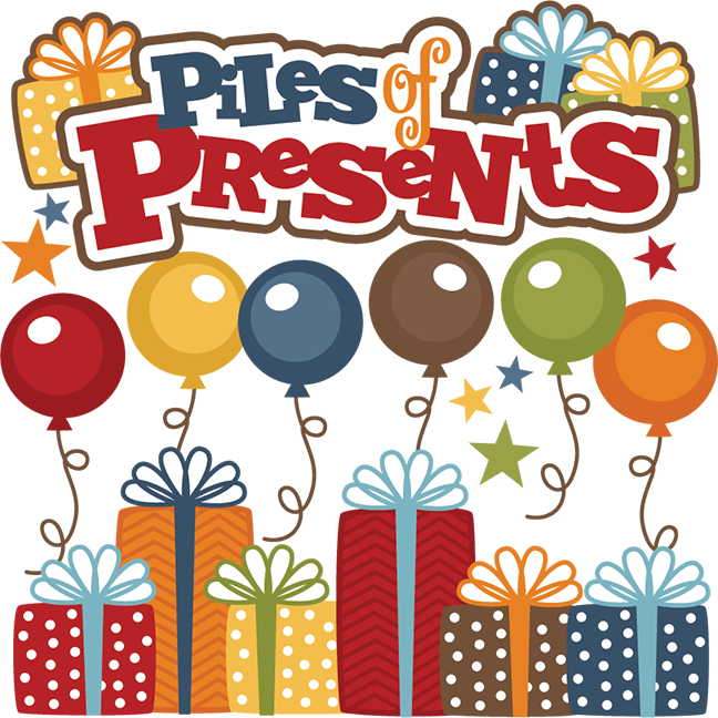 Piles Of Presents Svg Cutting Files Birthday Svg Files - Misskatecuttables Com Svg Birthday (648x648), Png Download