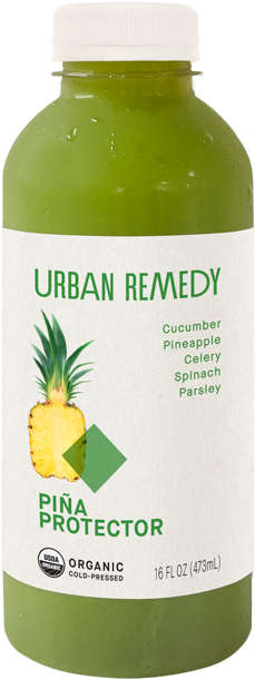 Urban Remedy Pina Protector Green Juice (864x648), Png Download