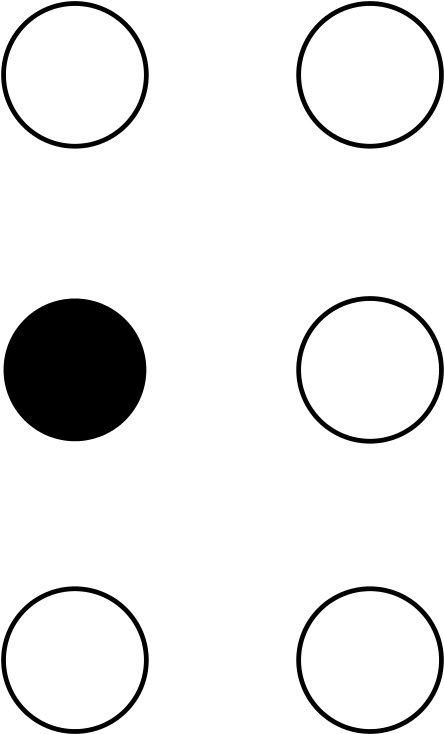 File - Braille Comma - Svg - Braille Comma (733x1023), Png Download