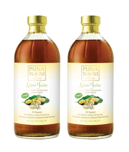 Puna Noni Juice 16oz 2-pk - Noni Juice (540x636), Png Download