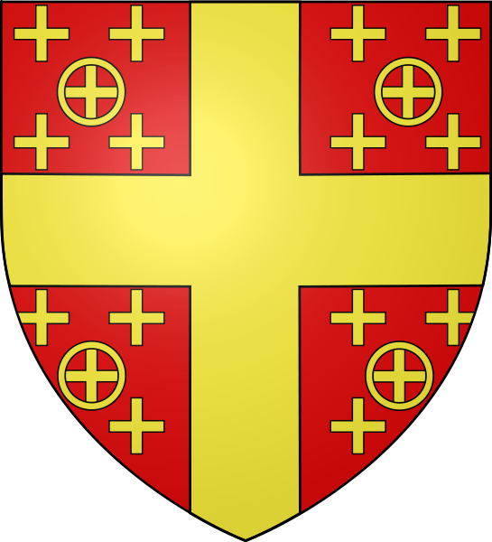 Shield Of The Latin Empire Of Constantinople - Constantinople Shield (545x600), Png Download