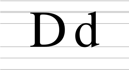 Latin Letter D - Letter (450x300), Png Download