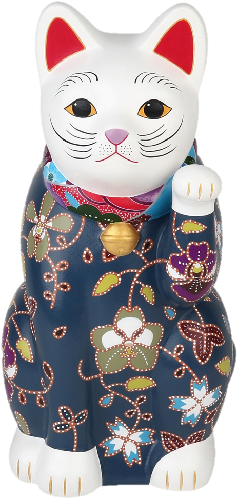 The Kebaya Lucky Cat - Cat (550x1002), Png Download