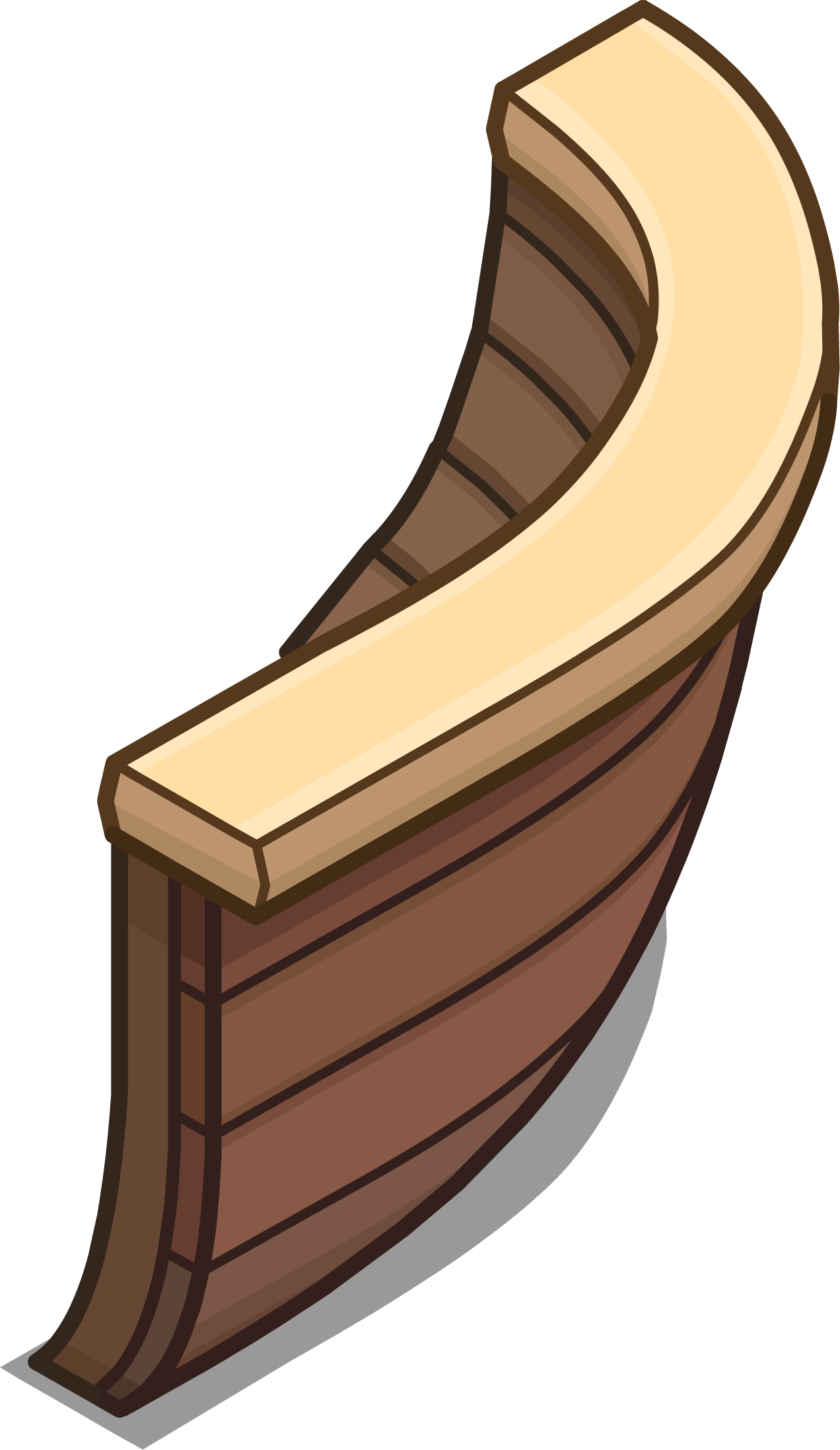 Ship Front Right Sprite 005 - Canoe (1272x2195), Png Download