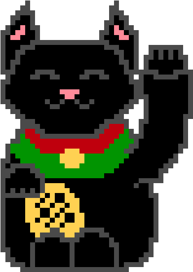 Lucky Cat - Cat (560x610), Png Download