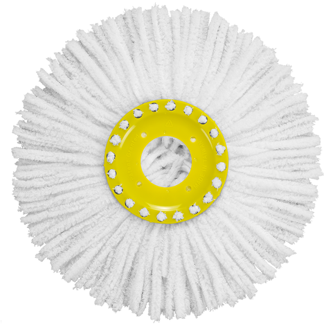 Supamop Easy Cleaning 360 Degree Rotated Round Microfiber - Microfiber (475x480), Png Download